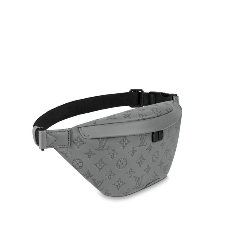 Louis Vuitton Bum Bag Waist Bag Body Bag Grey Monogram Shadow Leather - Picture 3 of 7